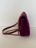 Load image into Gallery viewer, Gucci GG Marmot fuchsia velvet bag

