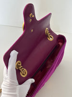 Load image into Gallery viewer, Gucci GG Marmot fuchsia velvet bag
