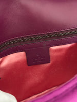Load image into Gallery viewer, Gucci GG Marmot fuchsia velvet bag
