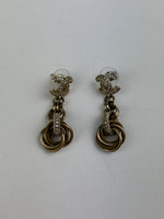 Load image into Gallery viewer, Chanel CC chain earrings
