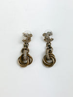 Load image into Gallery viewer, Chanel CC chain earrings
