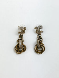 Chanel CC chain earrings