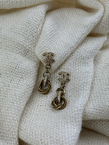 Chanel CC chain earrings