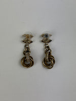 Load image into Gallery viewer, Chanel CC chain earrings
