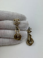 Load image into Gallery viewer, Chanel CC chain earrings
