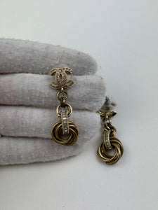 Chanel CC chain earrings