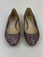 Load image into Gallery viewer, Jimmy Choo glitter ballerinas - 4 UK
