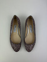 Load image into Gallery viewer, Jimmy Choo glitter ballerinas - 4 UK
