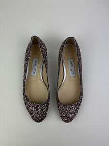 Jimmy Choo glitter ballerinas - 4 UK