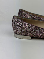 Load image into Gallery viewer, Jimmy Choo glitter ballerinas - 4 UK
