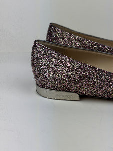 Jimmy Choo glitter ballerinas - 4 UK