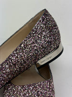 Load image into Gallery viewer, Jimmy Choo glitter ballerinas - 4 UK
