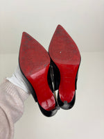 Load image into Gallery viewer, Louboutin black scarpin - 34.5 EU
