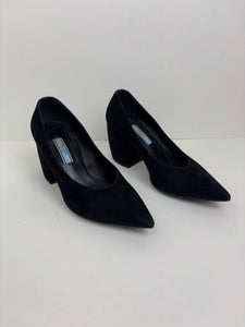 Prada black suede scarpin - 34.5 EU