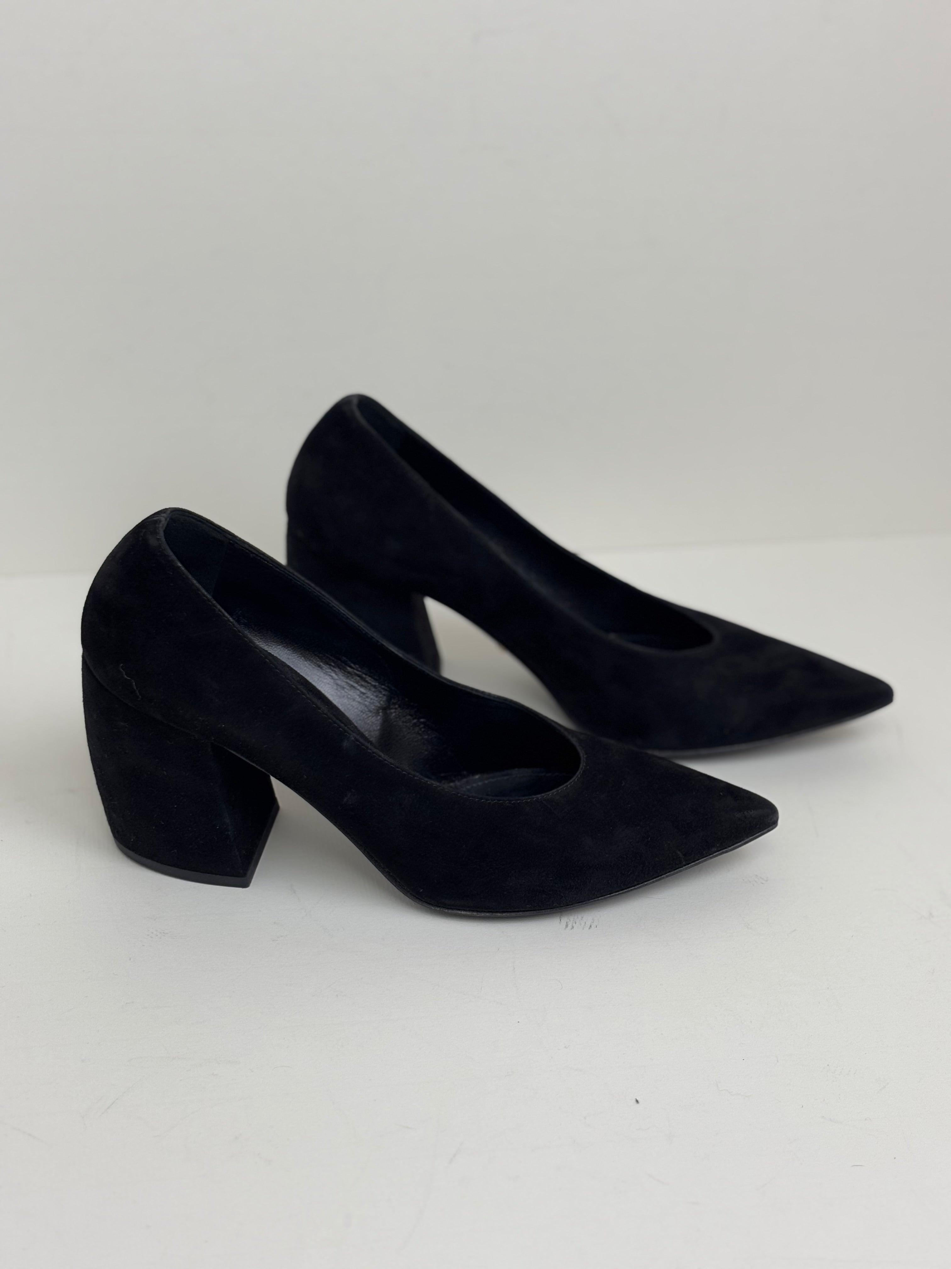 Prada black suede scarpin - 34.5 EU