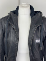 Load image into Gallery viewer, MENSWEAR - Dolce &amp; Gabbana hoodie leather jacket - 48 UK

