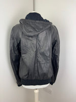 Load image into Gallery viewer, MENSWEAR - Dolce &amp; Gabbana hoodie leather jacket - 48 UK
