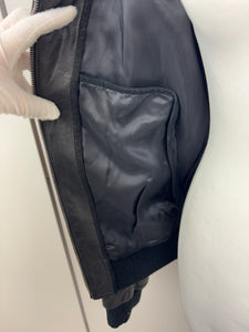 MENSWEAR - Dolce & Gabbana hoodie leather jacket - 48 UK