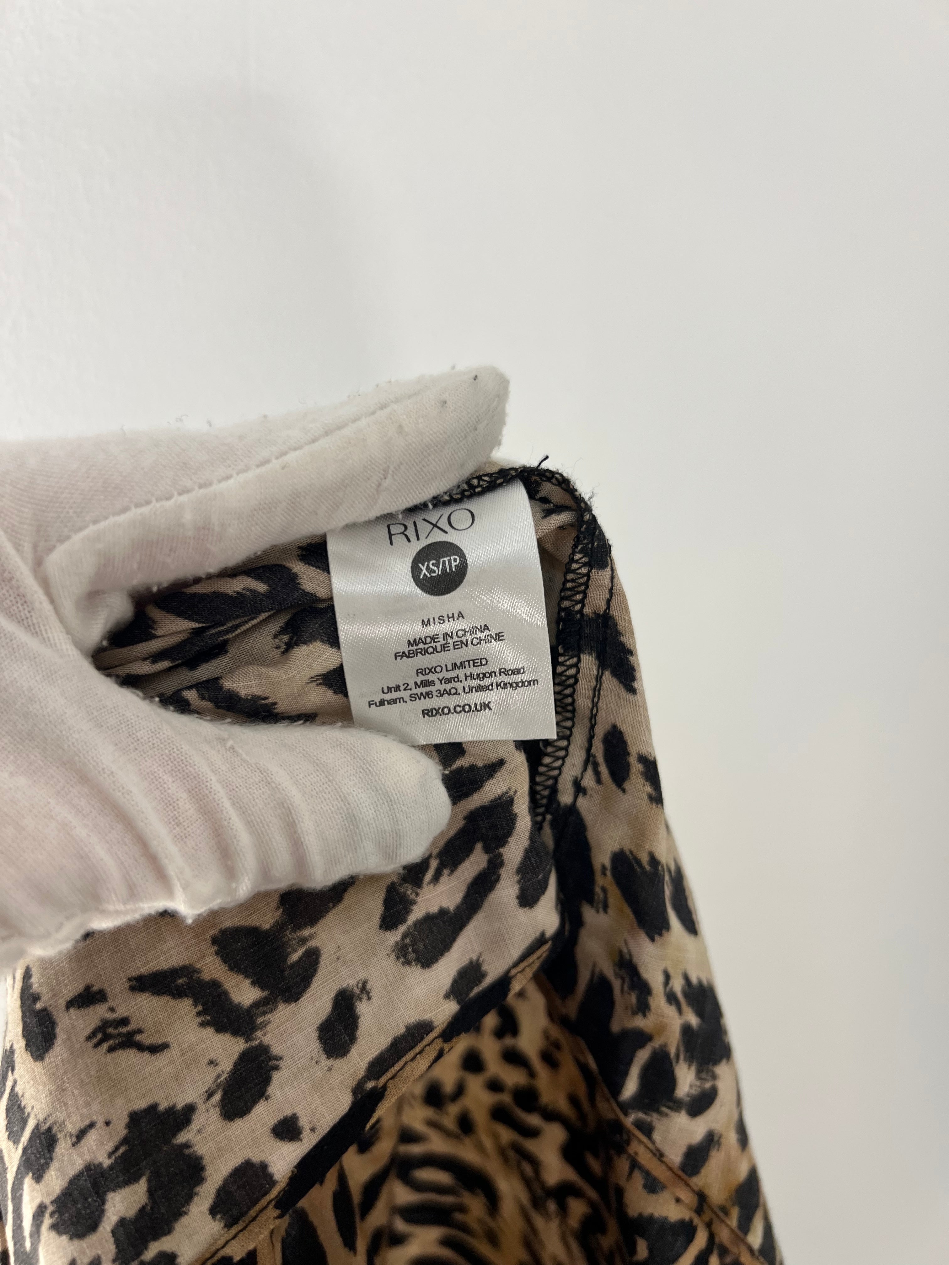 Rixo leopard print shirt - XS