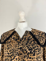 Load image into Gallery viewer, Rixo leopard print shirt - XS
