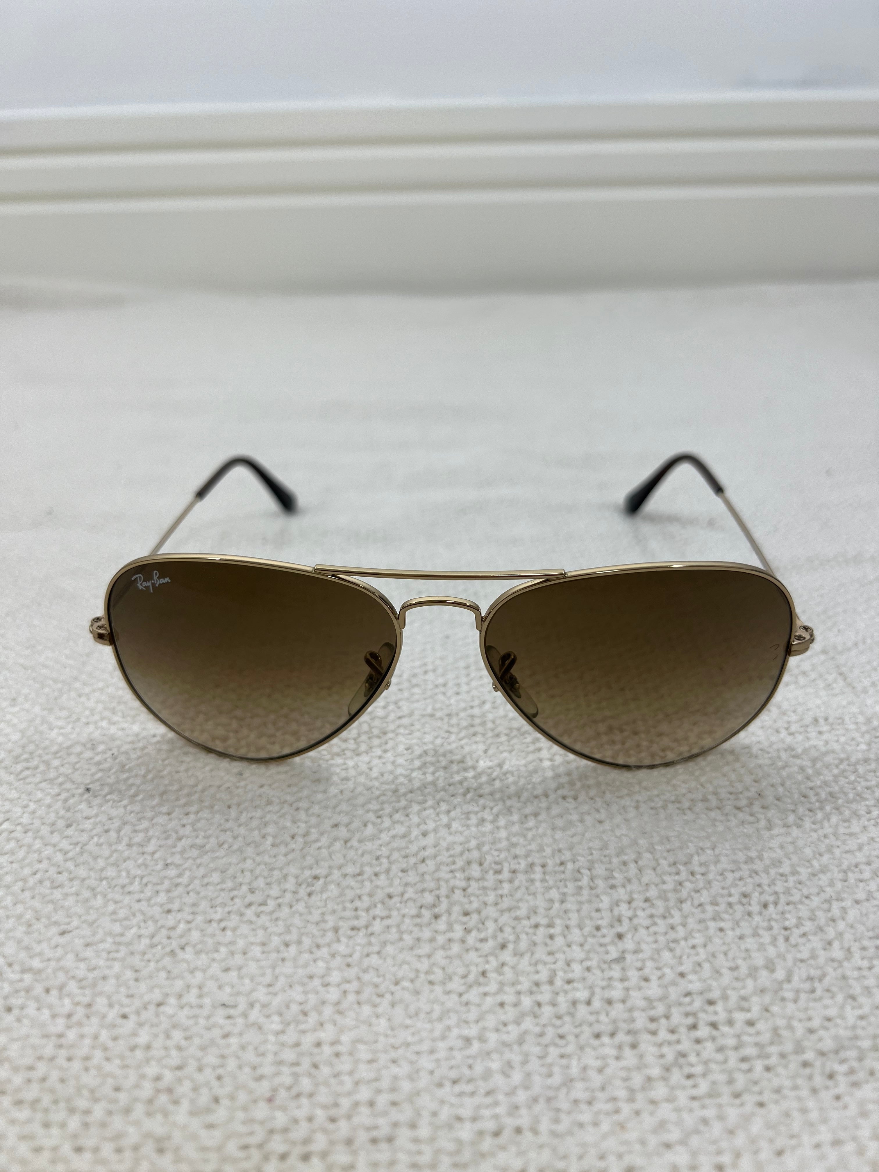 Ray Ban brown aviator sunglasses