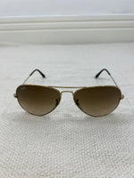 Load image into Gallery viewer, Ray Ban brown aviator sunglasses
