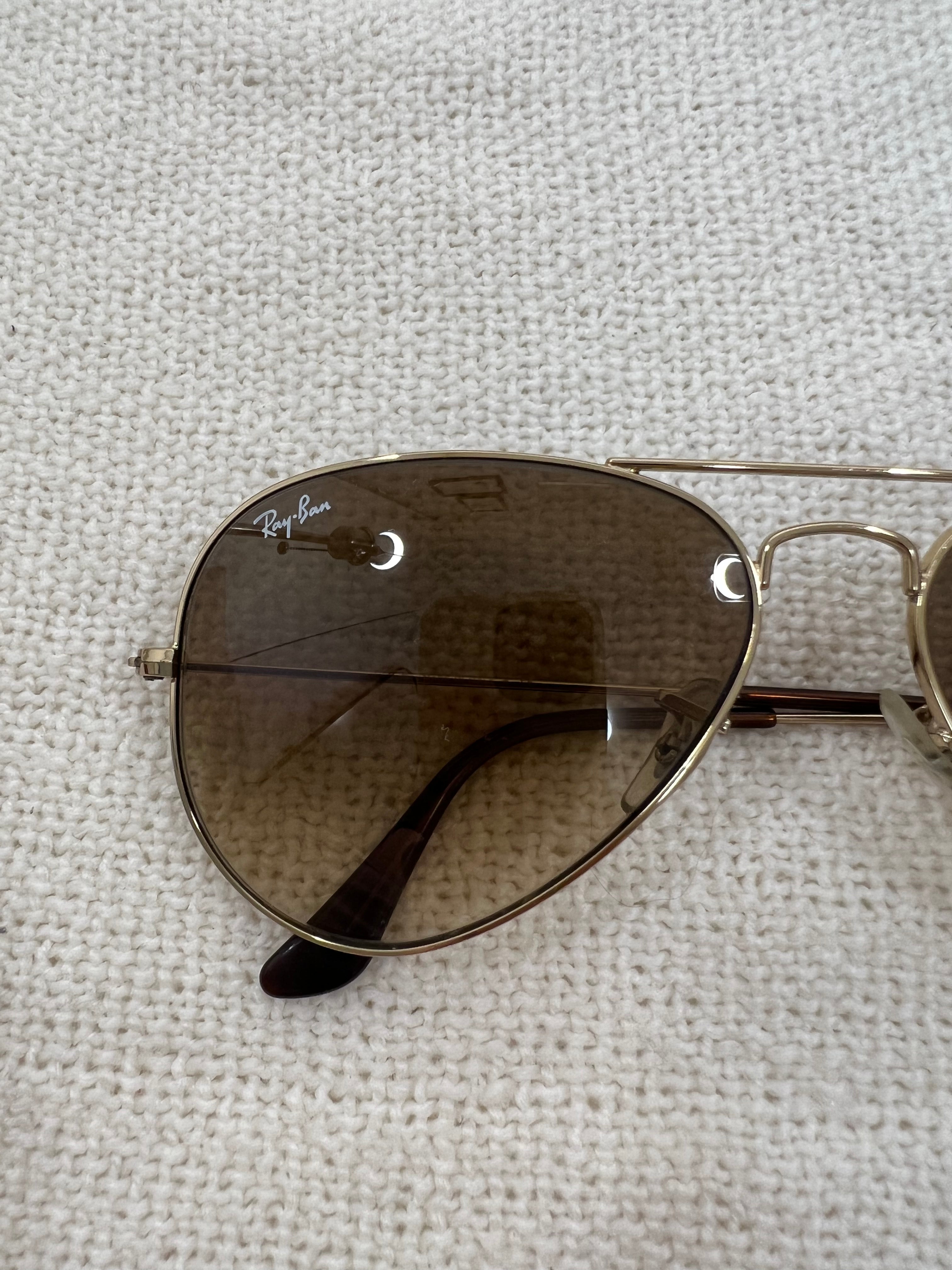 Ray Ban brown aviator sunglasses