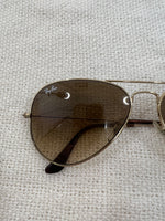 Load image into Gallery viewer, Ray Ban brown aviator sunglasses
