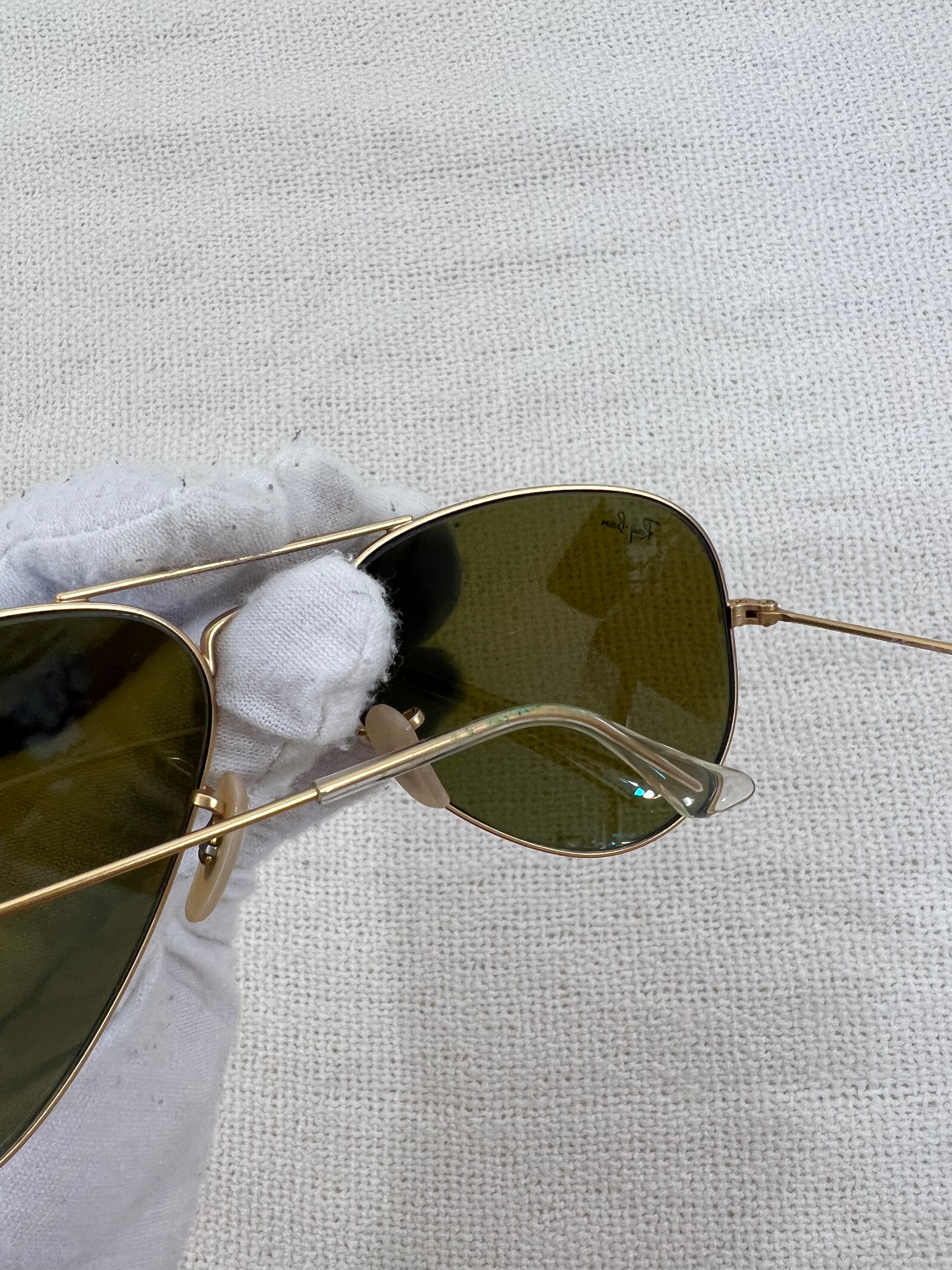 Ray Ban brown aviator sunglasses