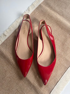 Dior red slingback - 5 UK