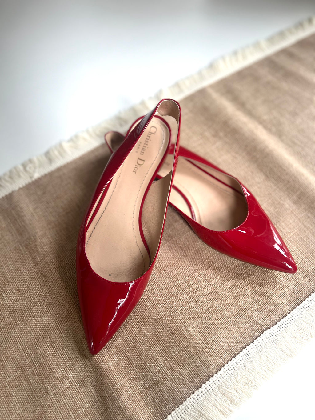 Dior top red shoes
