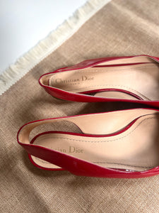 Dior red slingback - 5 UK