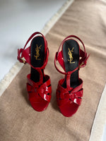 Load image into Gallery viewer, Saint Laurent Tribute red heels - 5 UK
