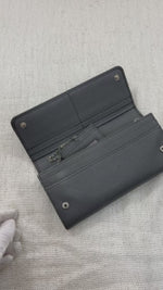 Load and play video in Gallery viewer, Prada saffiano grey wallet
