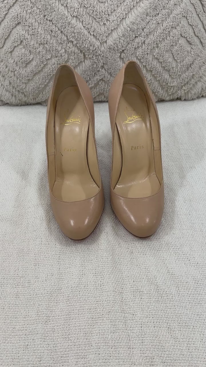 Christian Louboutin beige pumps - 6 UK