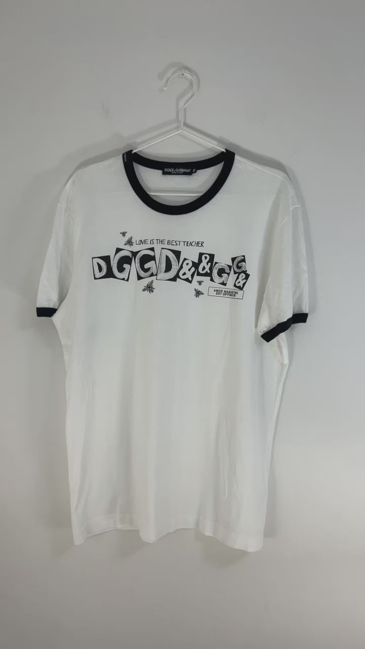 Dolce & Gabbana black and white t-shirt - L