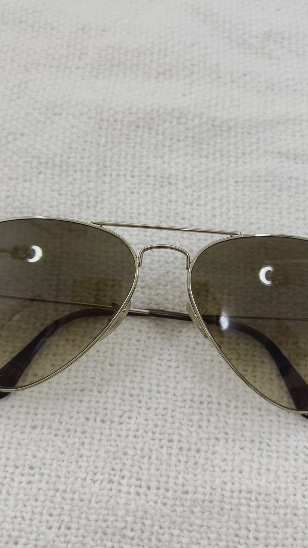 Ray Ban brown aviator sunglasses