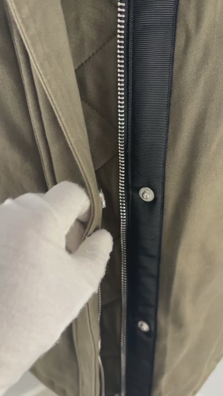 MAJE khaki parka - 8 UK