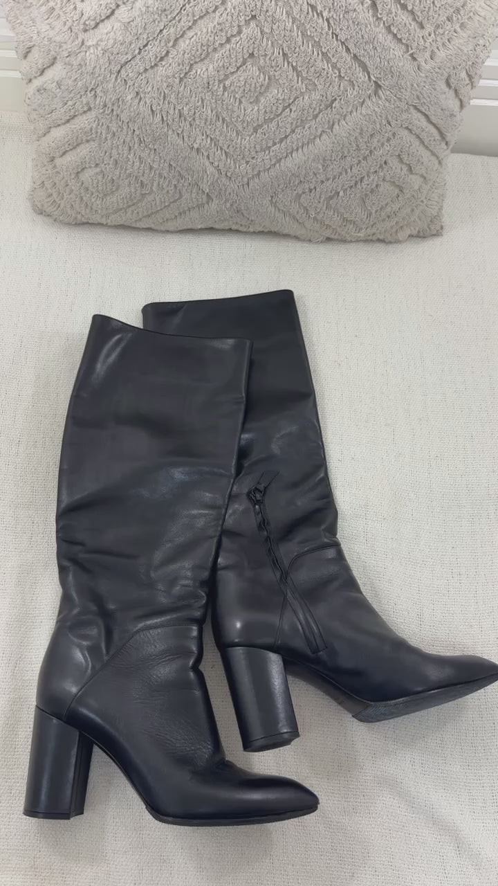 Casadei black boots - 4 UK