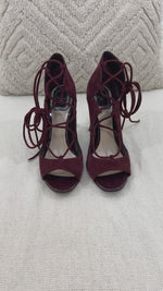 Load and play video in Gallery viewer, Dior marsala suede heels - 5 UK
