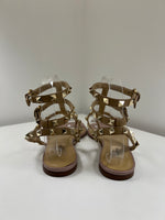 Load image into Gallery viewer, Valentino Rockstud flat leather sandals - 4 UK
