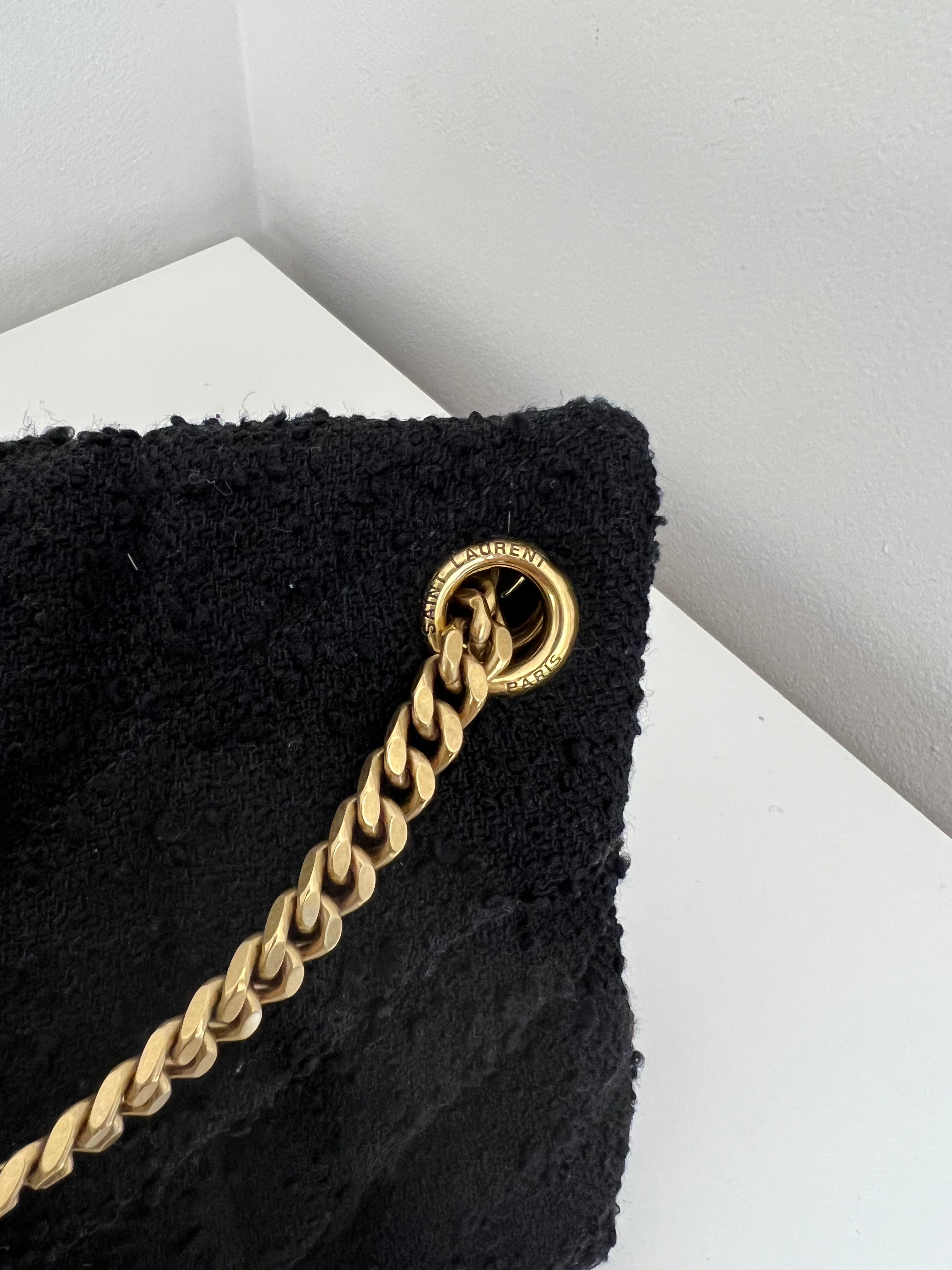 Saint Laurent small Loulou bouclé bag