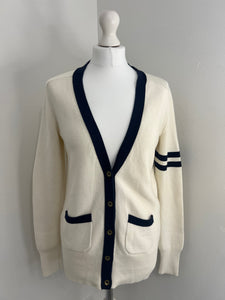 Juicy Couture off white and navy cardigan - S