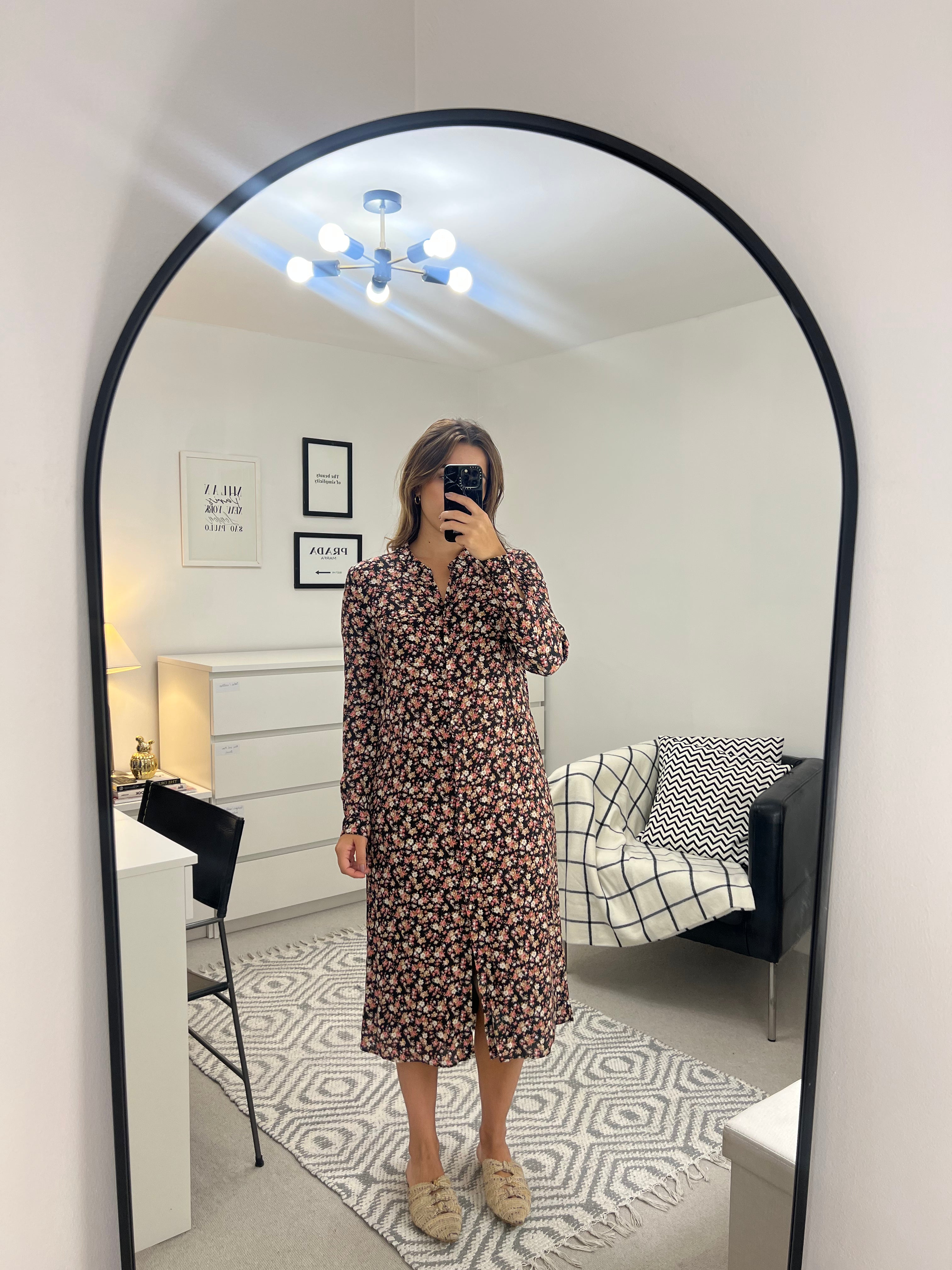 Sézane midi floral dress - 12 UK