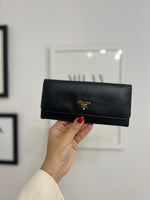 Load image into Gallery viewer, Prada Saffiano leather wallet
