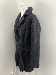 Boucle wool 2024 wrap coat ganni