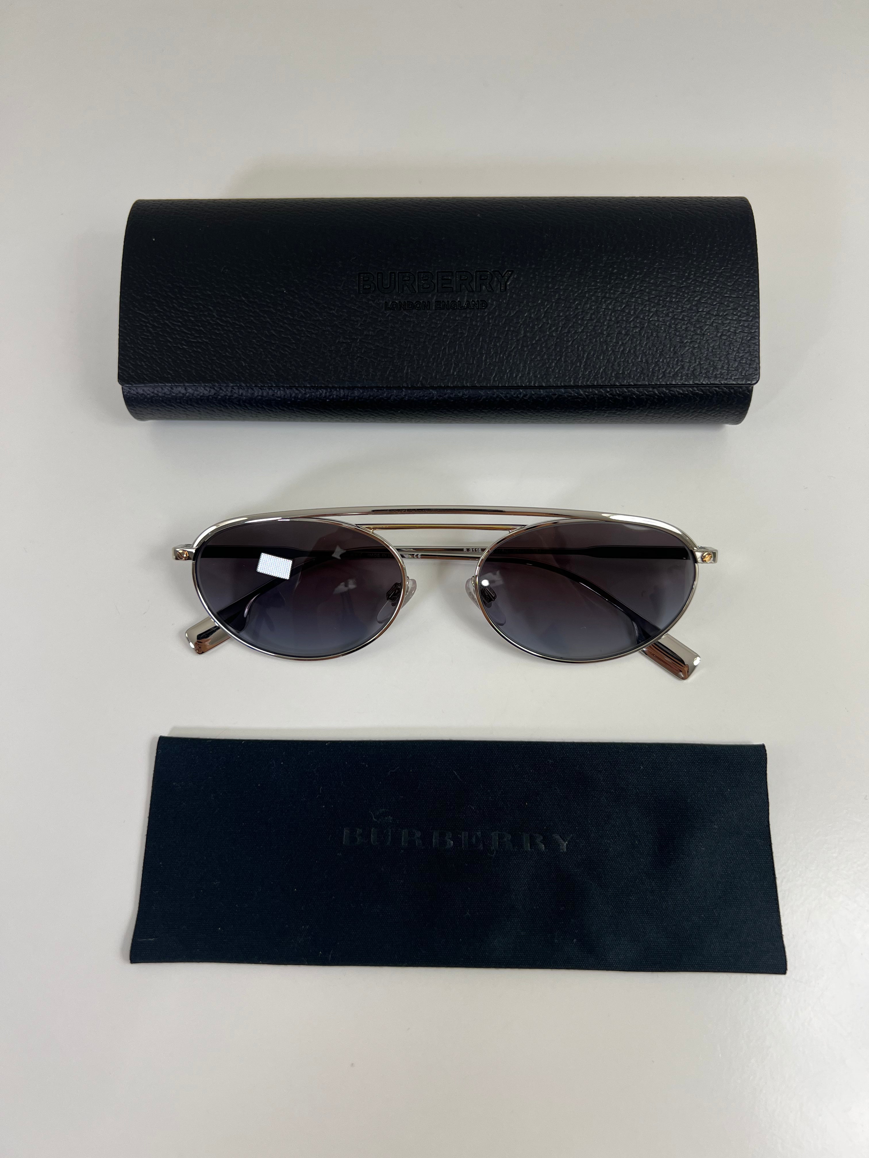 Burberry metal frame sunglasses