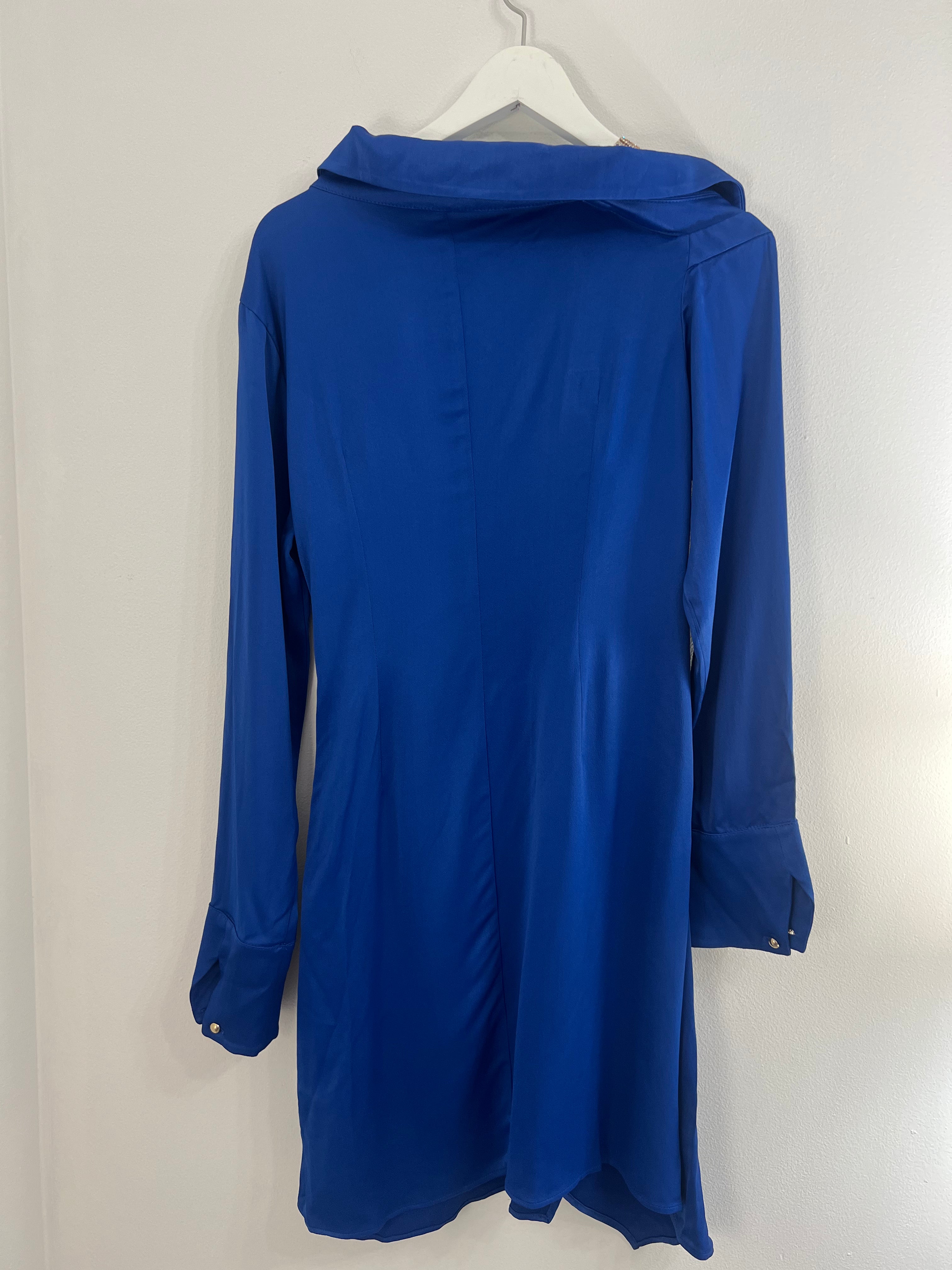 Karen Millen cobalt blue dress 10 UK FriendshopLondon