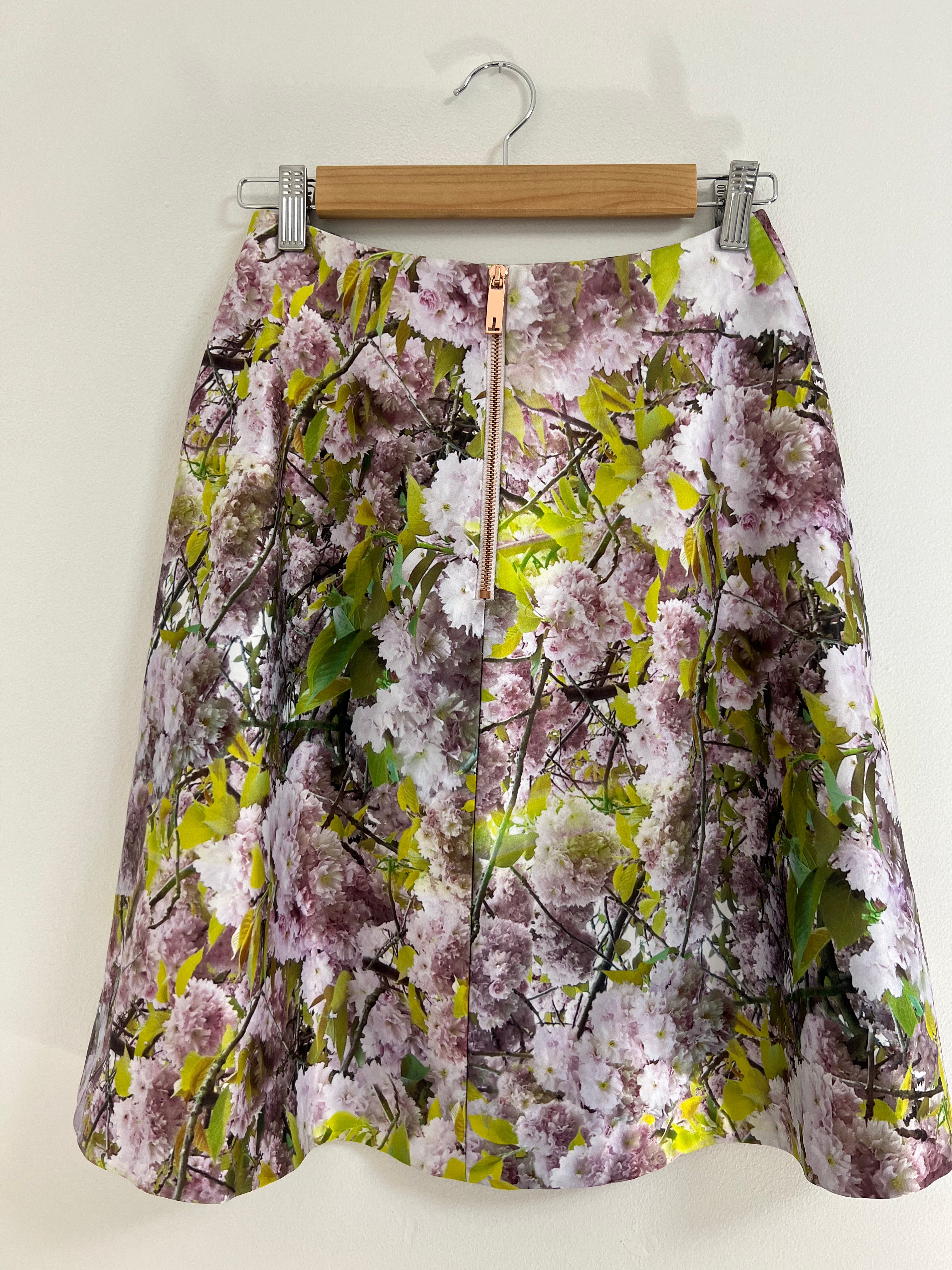 Ted Baker floral skirt - XS