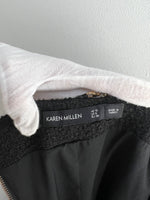 Load image into Gallery viewer, Karen Millen tweed midi black dress - 10 UK
